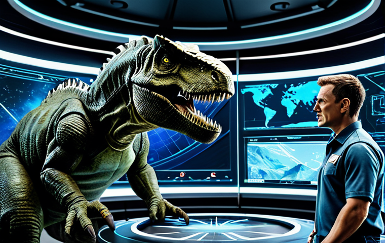 Team Leadership Dynamics**

*   **Subject:** Two robot dinosaurs, one a Tyrannosaurus Rex (Rex) and the other a Triceratops (Terry), standing side-by-side.
*   **Setting:** A futuristic command center with holographic displays and advanced technology.
*   **Action:** Rex appears thoughtful and strategic, perhaps pointing to a holographic map. Terry looks ready for action, maybe clenching a fist or holding a weapon.
*   **Style:** High-quality digital art, dynamic lighting, emphasizing the contrast between Rex's calm demeanor and Terry's energy.
*   **Keywords:** robot dinosaurs, leadership, strategy, action, futuristic, command center.

**